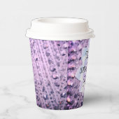 Lila und rosa Elegante Geburt Pappbecher (Rechts)