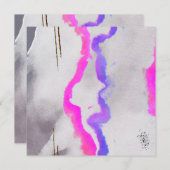 Lila und rosa Farbe Abstrakt (Vorne/Hinten)