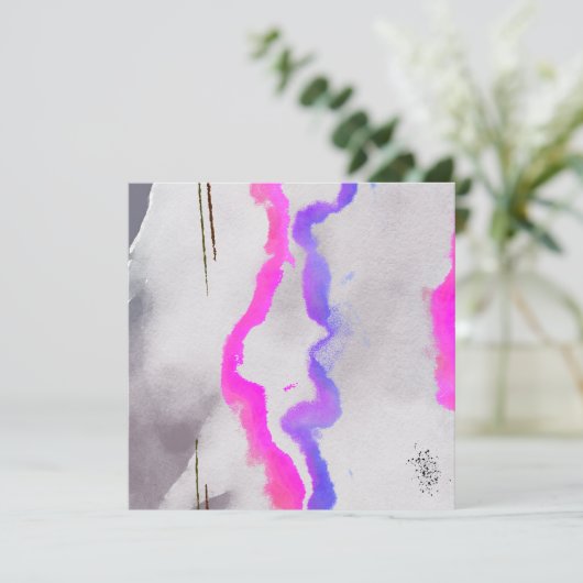 Lila und rosa Farbe Abstrakt (Stehend Vorderseite)