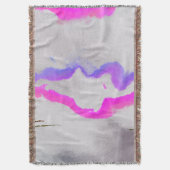 Lila und rosa Farbe Abstrakt Decke (Vorderseite Vertikal)