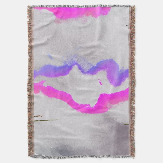 Lila und rosa Farbe Abstrakt Decke (Vorderseite Vertikal)