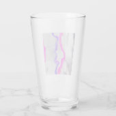 Lila und rosa Farbe Abstrakt Glas (Rückseite)
