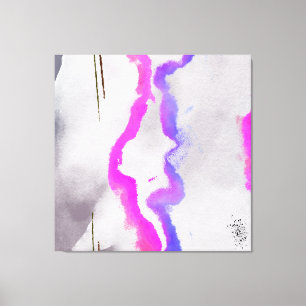 Lila und rosa Farbe Abstrakt Leinwanddruck