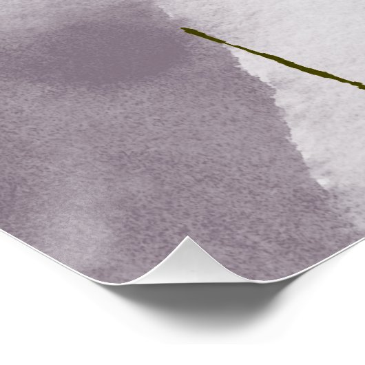 Lila und rosa Farbe Abstrakt Poster (Ecke)