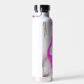 Lila und rosa Farbe Abstrakt Trinkflasche (Rechts)