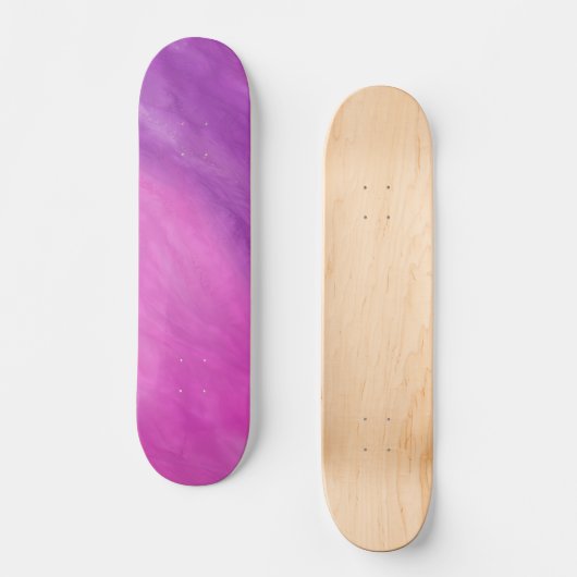 Lila und rosa Farbe Skateboard (Vorderseite)