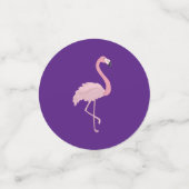 Lila und rosa Flamingo Konfetti (Klein Vorderseite)