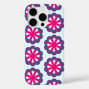 Lila und rosa florale Formen Illustration iPhone 16 Pro Hülle