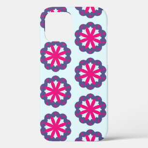 Lila und rosa florale Formen Illustration Case-Mate iPhone Hülle