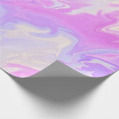 Lila und rosa glänzender Marmor Geschenkpapier (Ecke)