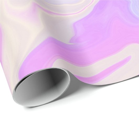 Lila und rosa glänzender Marmor Geschenkpapier (Rolleneckpunkt)