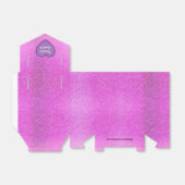 Lila und rosa Glitzer Sweet 16 Gefallen Geschenkbo Geschenkschachtel (Ungefaltet)