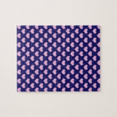 Lila und rosa Herzen Puzzle (Horizontal)