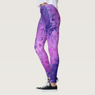 Lila und rosa Hintergrund Leggings