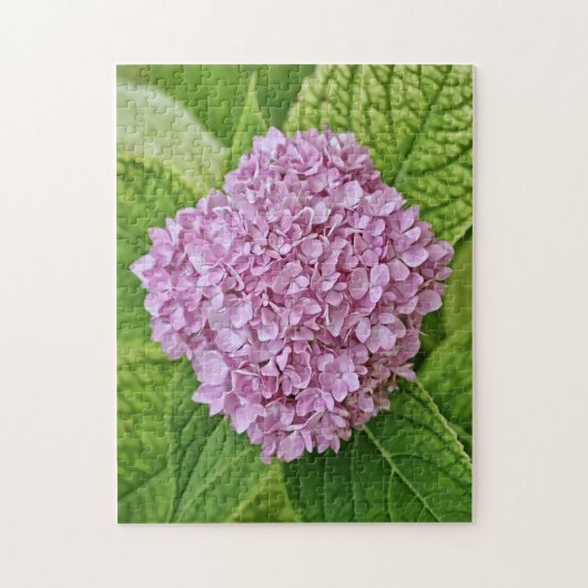 Lila und rosa Hydrangea-Blume Puzzle (Vertikal)