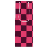 Lila und rosa Karton Geschenktüte Für Weinflaschen (Vorderseite)