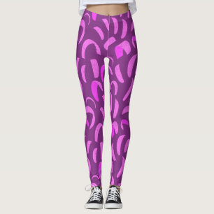 Lila und rosa Kite Boarding Themenkitesurf Leggings