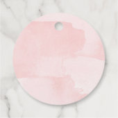 Lila und rosa Kommunion Gefälligkeitstriche Geschenkanhänger (Rückseite)