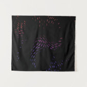 Lila und rosa Lichter Wandteppich (Vorderseite (Horizontal))