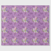 Lila und rosa Lilacs Geschenkpapier (Flach)