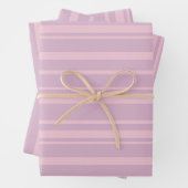 Lila- und Rosa-Linien-Muster Geschenkpapier Set (Beispiel)