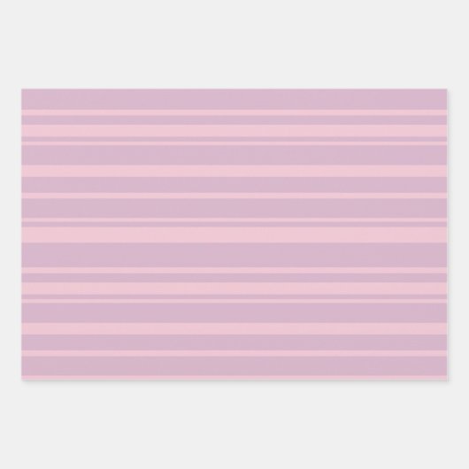 Lila- und Rosa-Linien-Muster Geschenkpapier Set (Vorderseite)