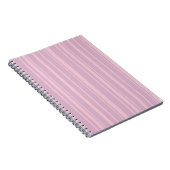Lila- und Rosa-Linien-Muster Notizblock (Rechte Seite)
