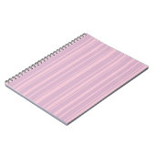 Lila- und Rosa-Linien-Muster Notizblock (Linke Seite)