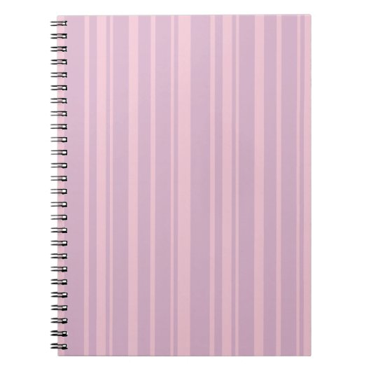 Lila- und Rosa-Linien-Muster Notizblock (Vorderseite)