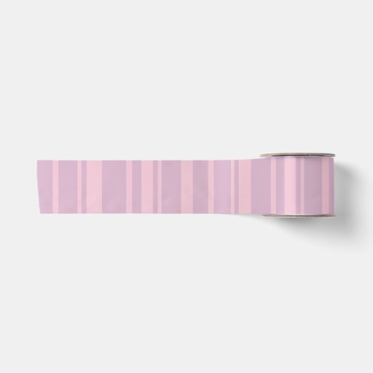 Lila- und Rosa-Linien-Muster Satinband (Vorderseite)