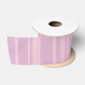 Lila- und Rosa-Linien-Muster Satinband (Spule)
