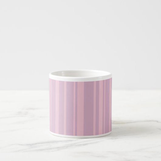 Lila- und Rosa-Linienmuster Espressotasse (Vorderseite)