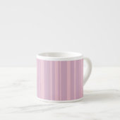Lila- und Rosa-Linienmuster Espressotasse (Vorderseite Rechts)