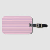 Lila- und Rosa-Linienmuster Gepäckanhänger (Vorderseite (Horizontal))
