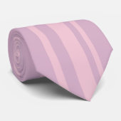 Lila- und Rosa-Linienmuster Krawatte (Gerollt)