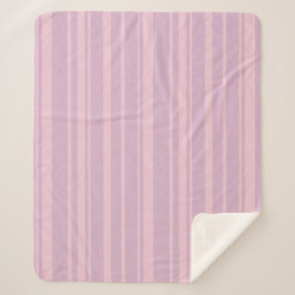 Lila und Rosa Linienmuster Sherpadecke