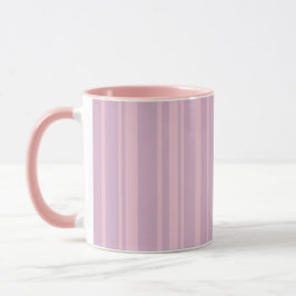 Lila- und Rosa-Linienmuster Tasse