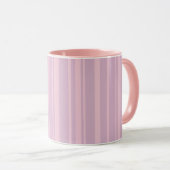 Lila- und Rosa-Linienmuster Tasse (VorderseiteRechts)