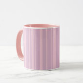 Lila- und Rosa-Linienmuster Tasse (Vorderseite Links)
