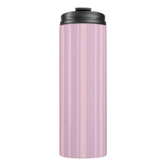 Lila- und Rosa-Linienmuster Thermosbecher (Vorderseite)