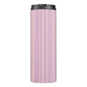 Lila- und Rosa-Linienmuster Thermosbecher (Rückseite)