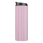 Lila- und Rosa-Linienmuster Thermosbecher (Nach rechts gedreht)