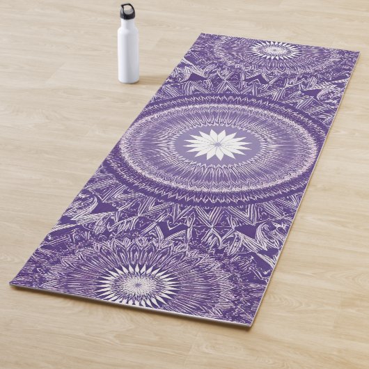 Lila und rosa Mandala Print Dual-Side Yoga Mat Yogamatte (Beispiel)