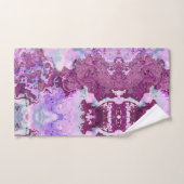 Lila und rosa Marmorsteine Badhandtuch Set (Handtuch)