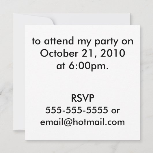 Lila und rosa mit schwarzer Swrils Einladung (Rückseite)