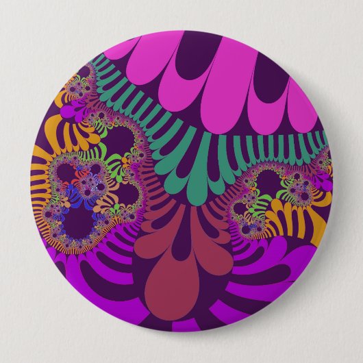 Lila und rosa Mod Button (Vorderseite)