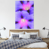 Lila und rosa Morgenglorie Leinwanddruck (Insitu (Schlafzimmer))