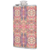 Lila und rosa Muster Flachmann (Links)