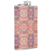 Lila und rosa Muster Flachmann (Rechts)