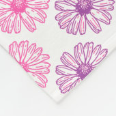 Lila und rosa Muster Fleecedecke (Ecke)